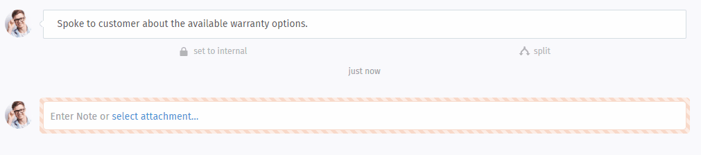 Message details view