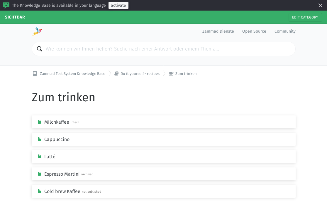 Missing translation warning