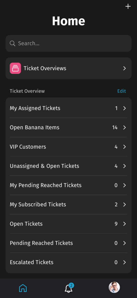 Mobile View Home Page