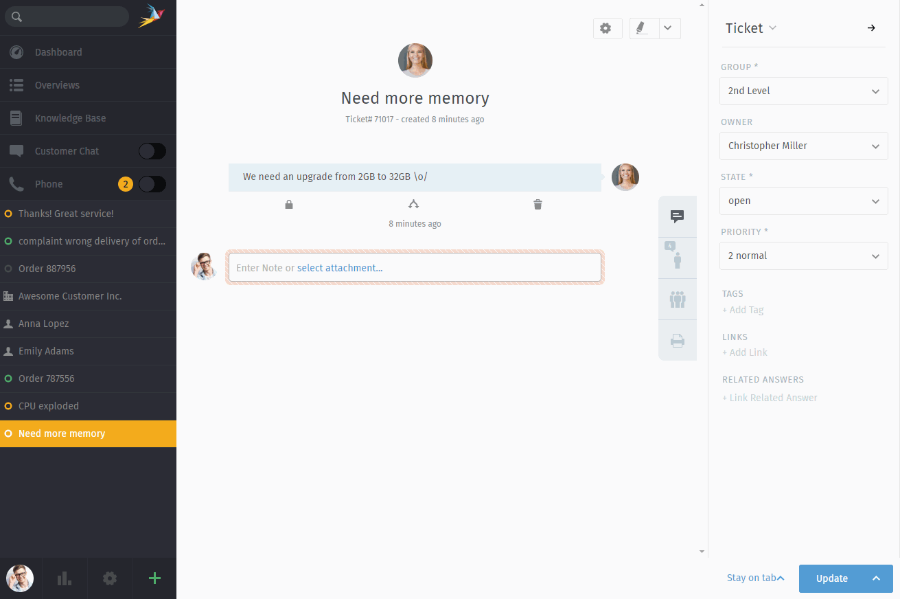 (Screencast) Access an i-doit asset directly from the Zammad ticket view